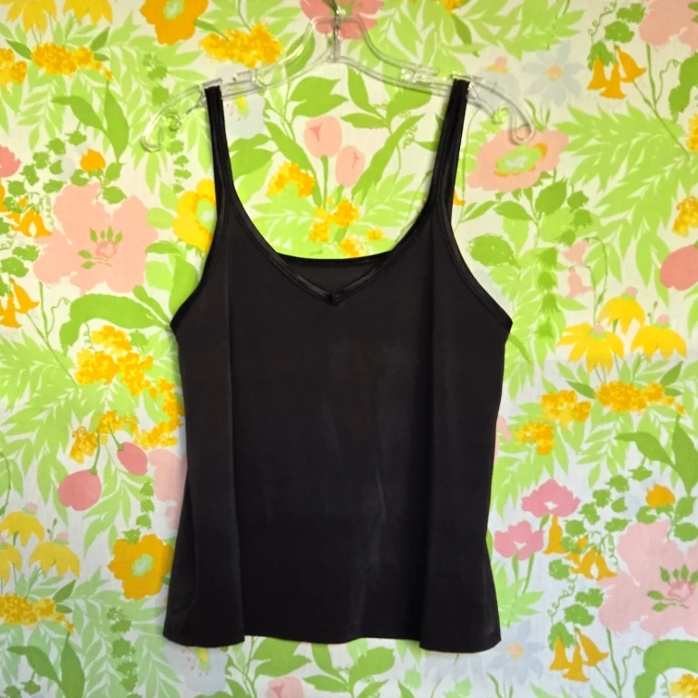 Vintage Black Slip Tank